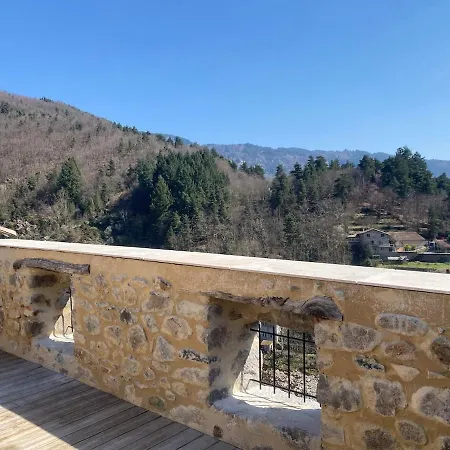 펜션 Maison De Charme 9 Pers Piscine Interieure Et Vue Saint-Martin-de-Valamas